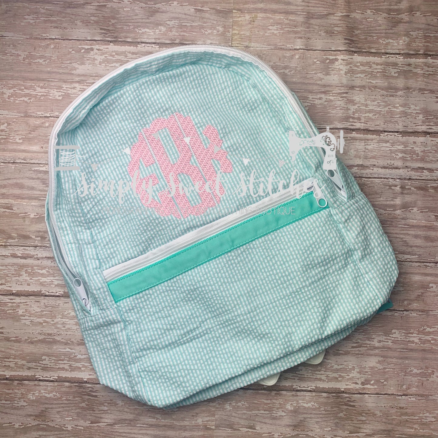 1134 - MONOGRAM - EMBROIDERY BACKPACK