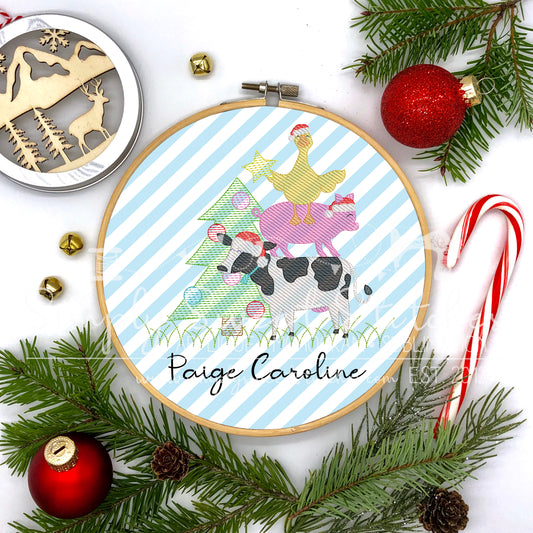 1887 - FARM ANIMAL CHRISTMAS - ORNAMENT