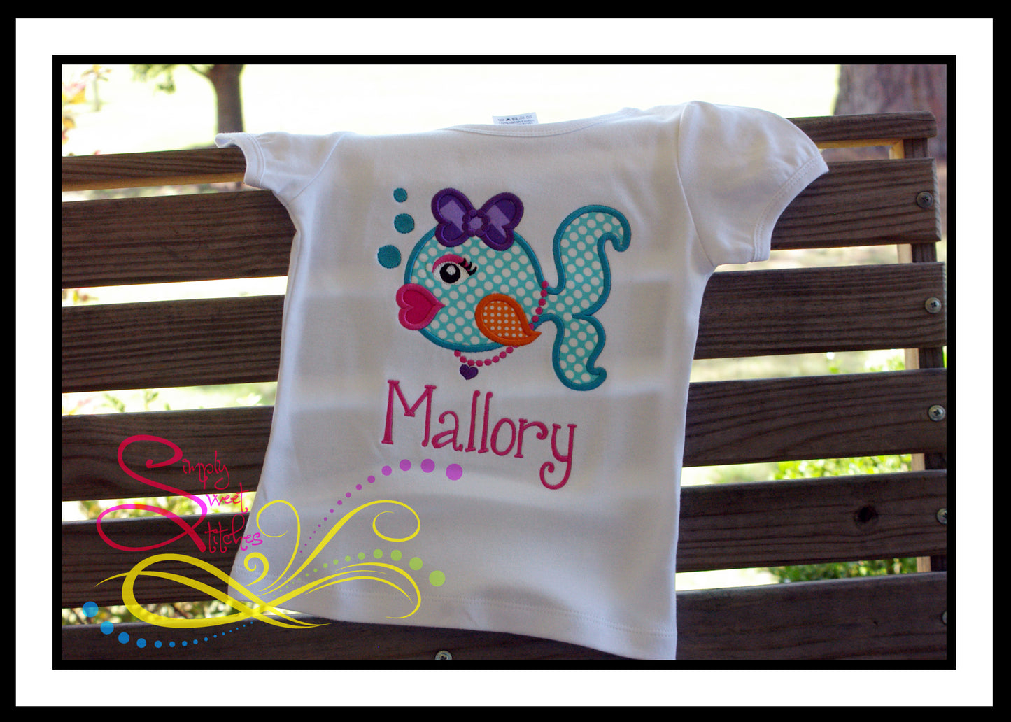 1039 - KISSY FISH - APPLIQUE CHILD SHIRT