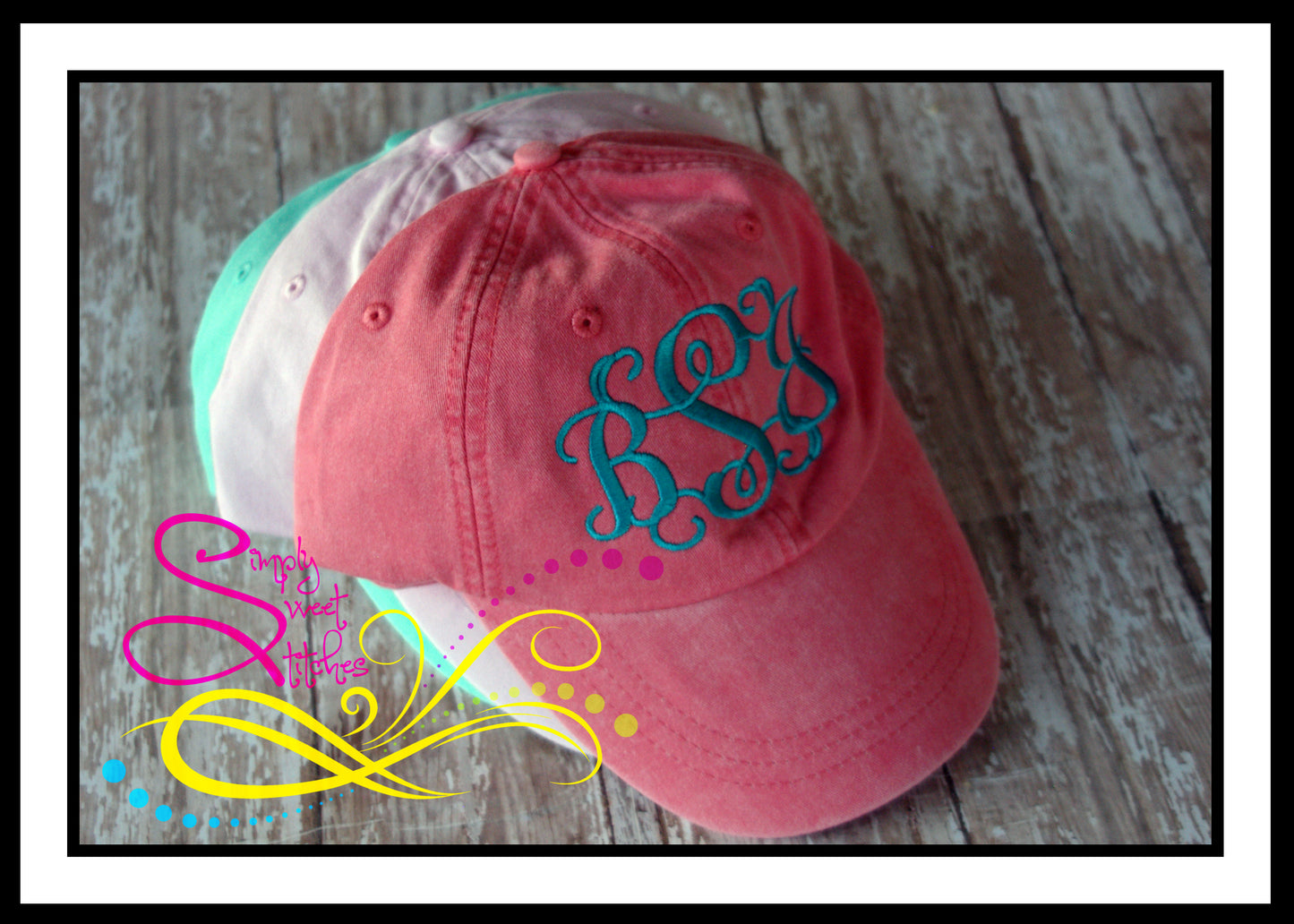 1068 - MONOGRAMMED BASEBALL HAT