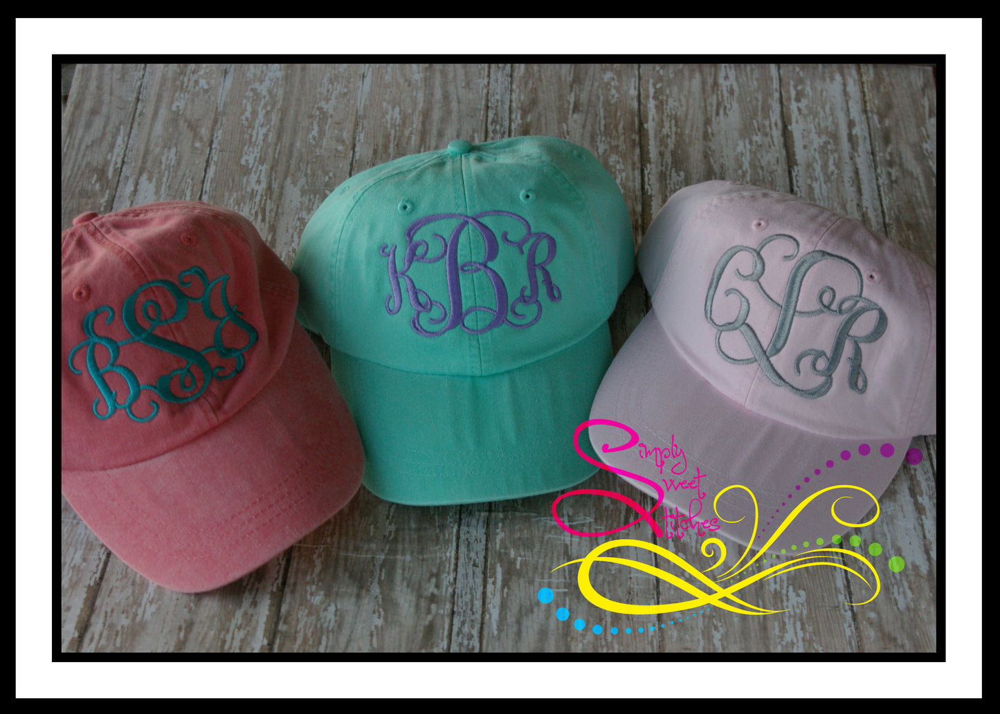 1068 - MONOGRAMMED BASEBALL HAT