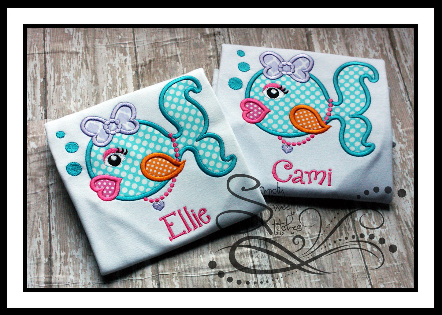 1039 - KISSY FISH - APPLIQUE CHILD SHIRT