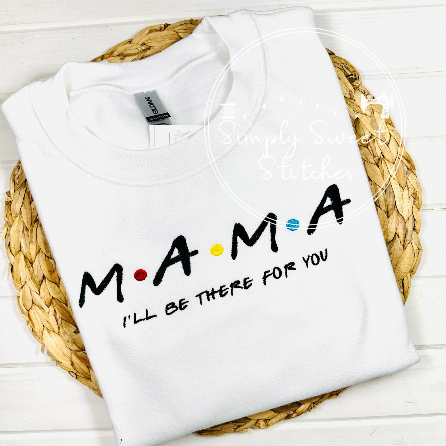2536 - FRIENDS M.A.M.A - EMBROIDERY ADULT SWEATSHIRT