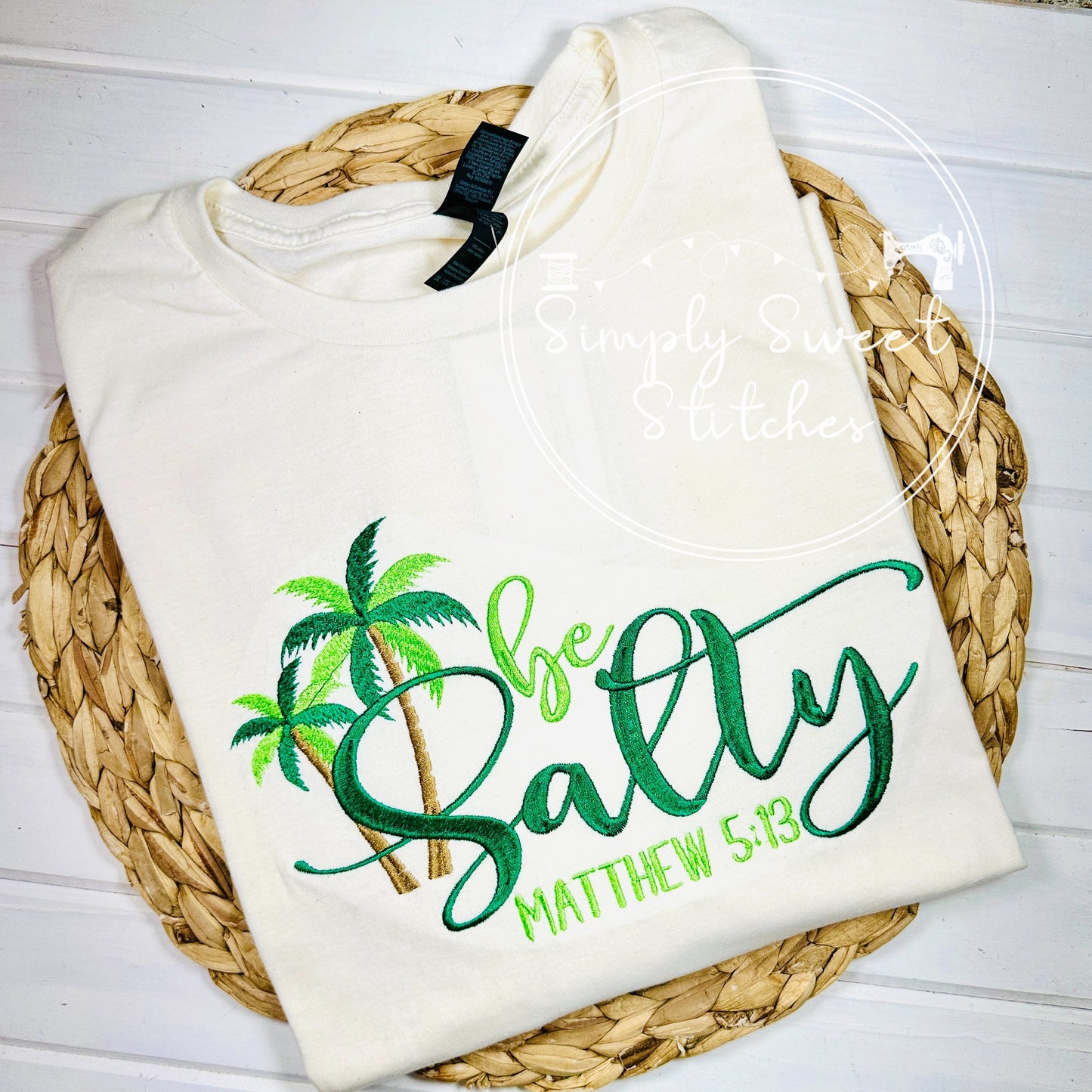 2539 - BE SALTY - EMBROIDERY ADULT SHIRT
