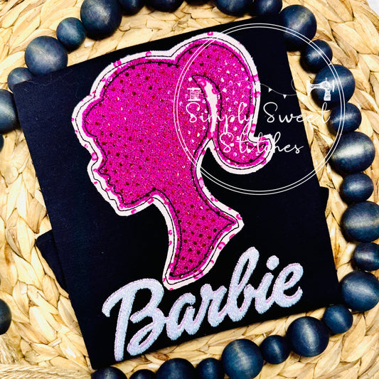 2655 - BARBIE SILHOUETTE - APPLIQUE CHILD SHIRT