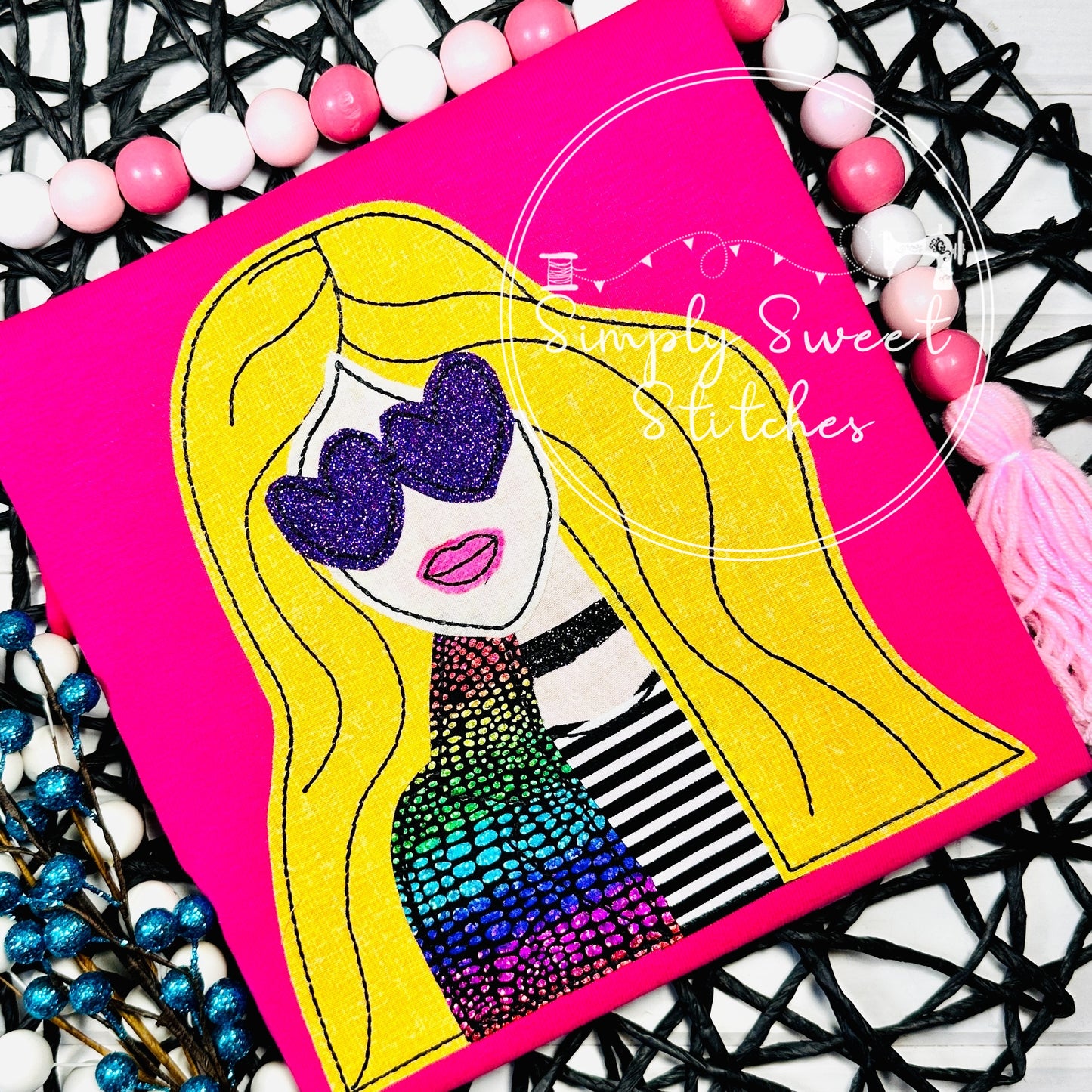 2654 - BARBIE BEAN - APPLIQUE CHILD SHIRT