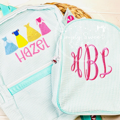 2495 - PRINCESS DRESS SKETCH - BACKPACK