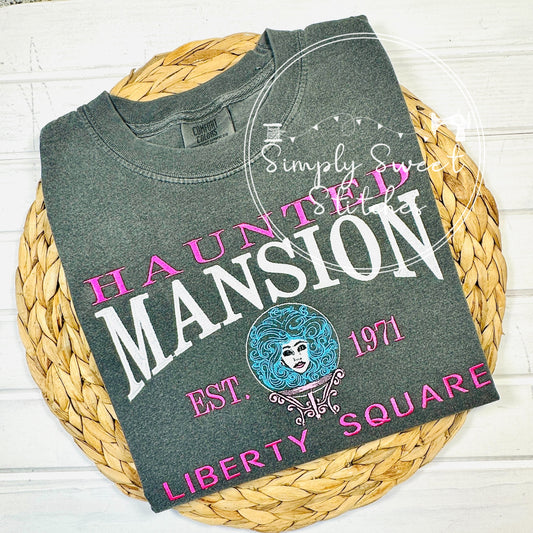 5553 - HAUNTED MANSION EMBROIDERY - ADULT SHIRT