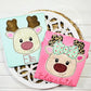 5612 - GIRL REINDEER APPLIQUE  - CHILD SHIRT