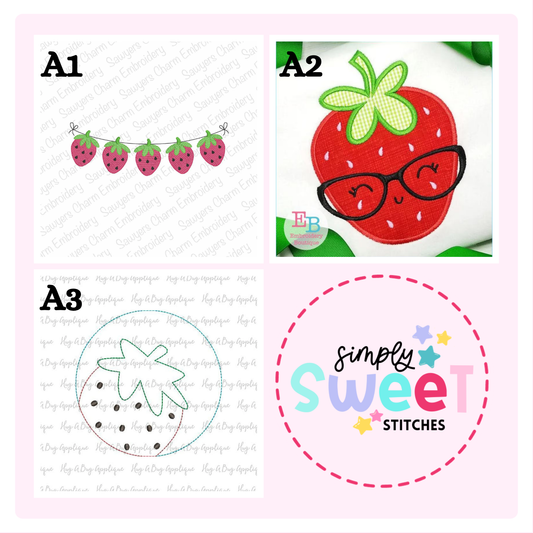 STRAWBERRY FESTIVAL SAMPLES | APPLIQUE CHILD SHIRT