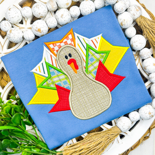 2934 - BOY TURKEY - APPLIQUE CHILD SHIRT