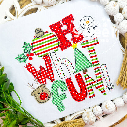 2431 - OH WHAT FUN - APPLIQUE CHILD SHIRT