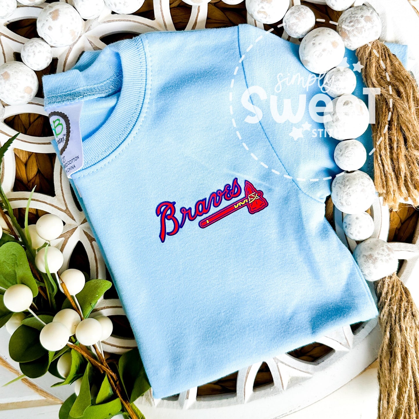 2805 - BRAVES POCKET - HEAT PRESS CHILD SHIRT