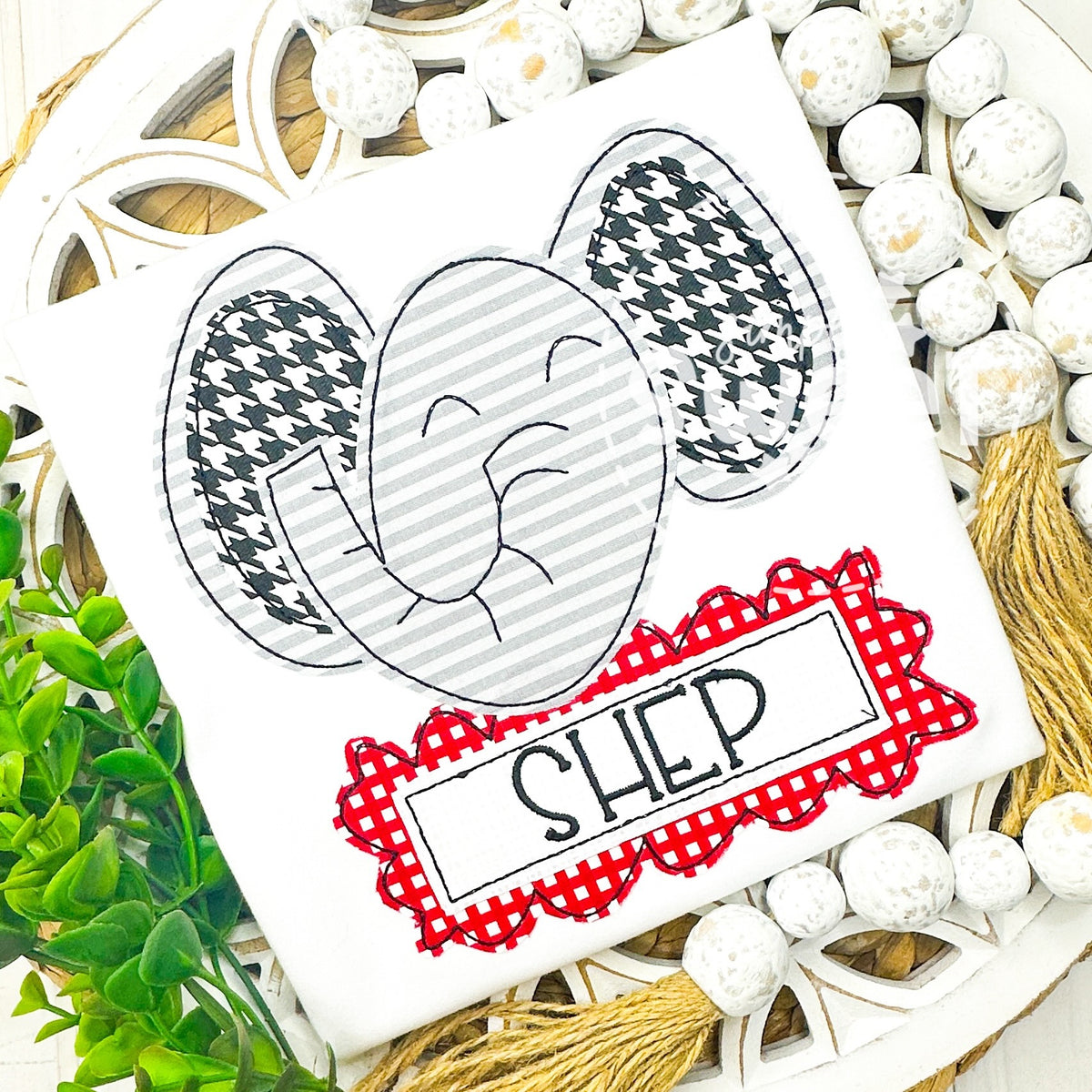 2615 - BOY ELEPHANT - APPLIQUE CHILD SHIRT
