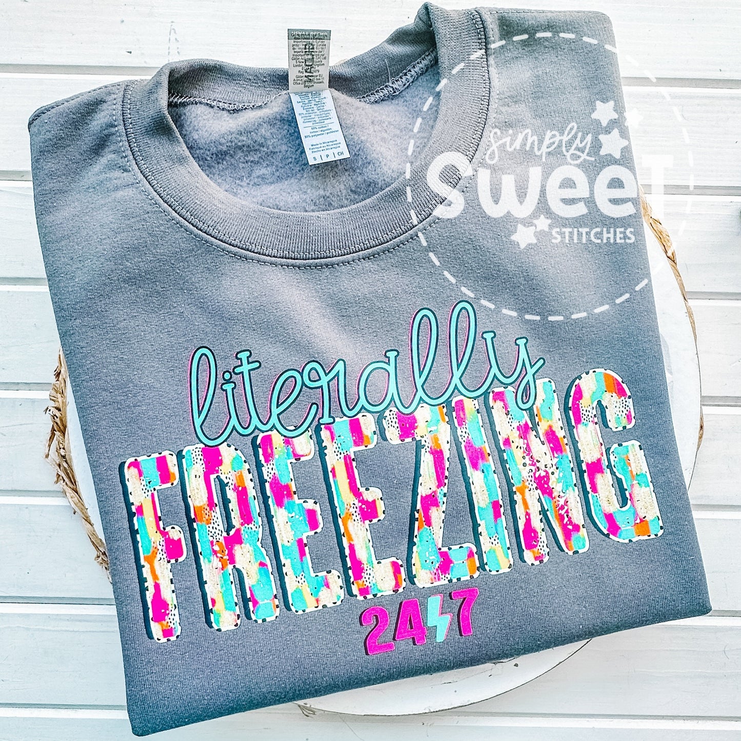 2882 - LITERALLY FREEZING- HEAT PRESS ADULT SHIRT