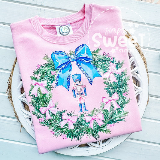 2877 - NUTCRACKER WREATH - HEAT PRESS ADULT SHIRT