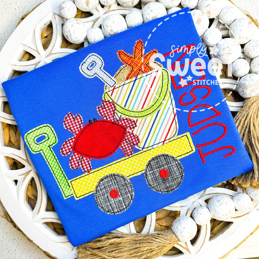 2922 | BEACH WAGON | APPLIQUE CHILD SHIRT