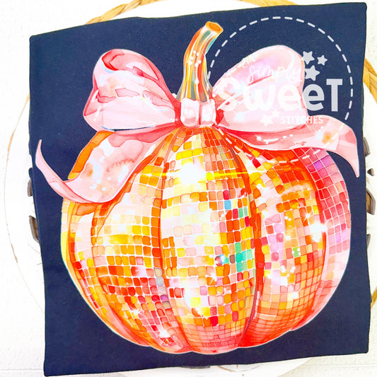 2846 - FAUX SEQUIN PUMPKIN - HEAT PRESS ADULT SHIRT