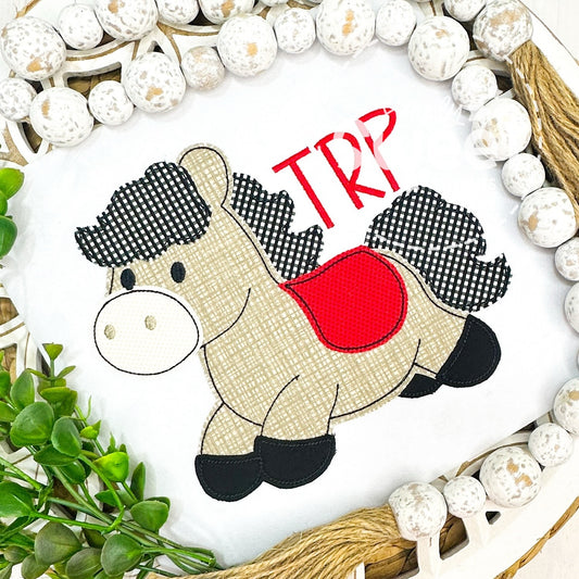 2973 | HORSE | APPLIQUE CHILD SHIRT