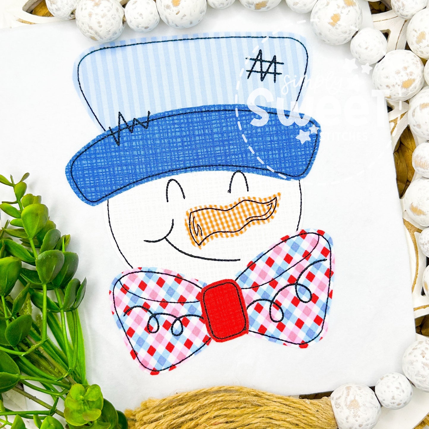 2851 | SNOWMAN BOY | APPLIQUE CHILD SHIRT