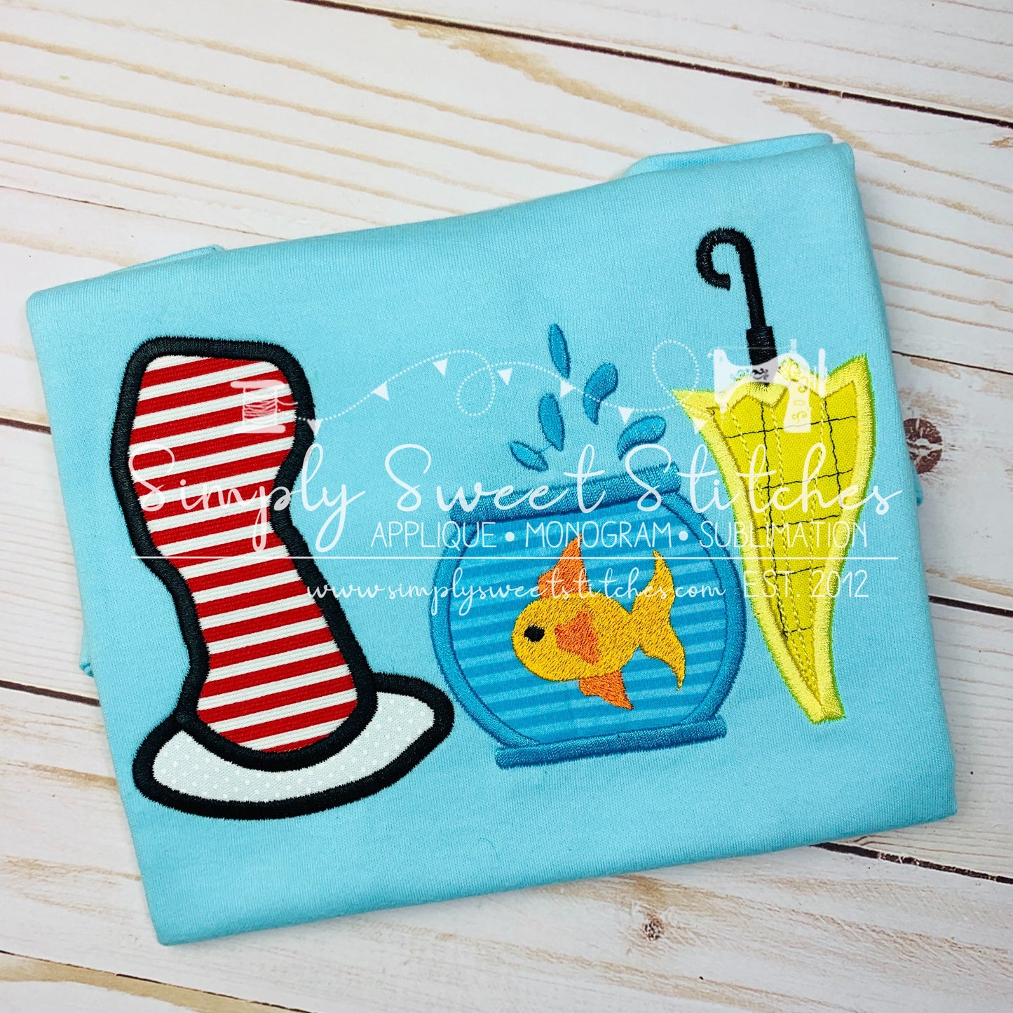 2901 - SEUSS TRIO - APPLIQUE CHILD SHIRT