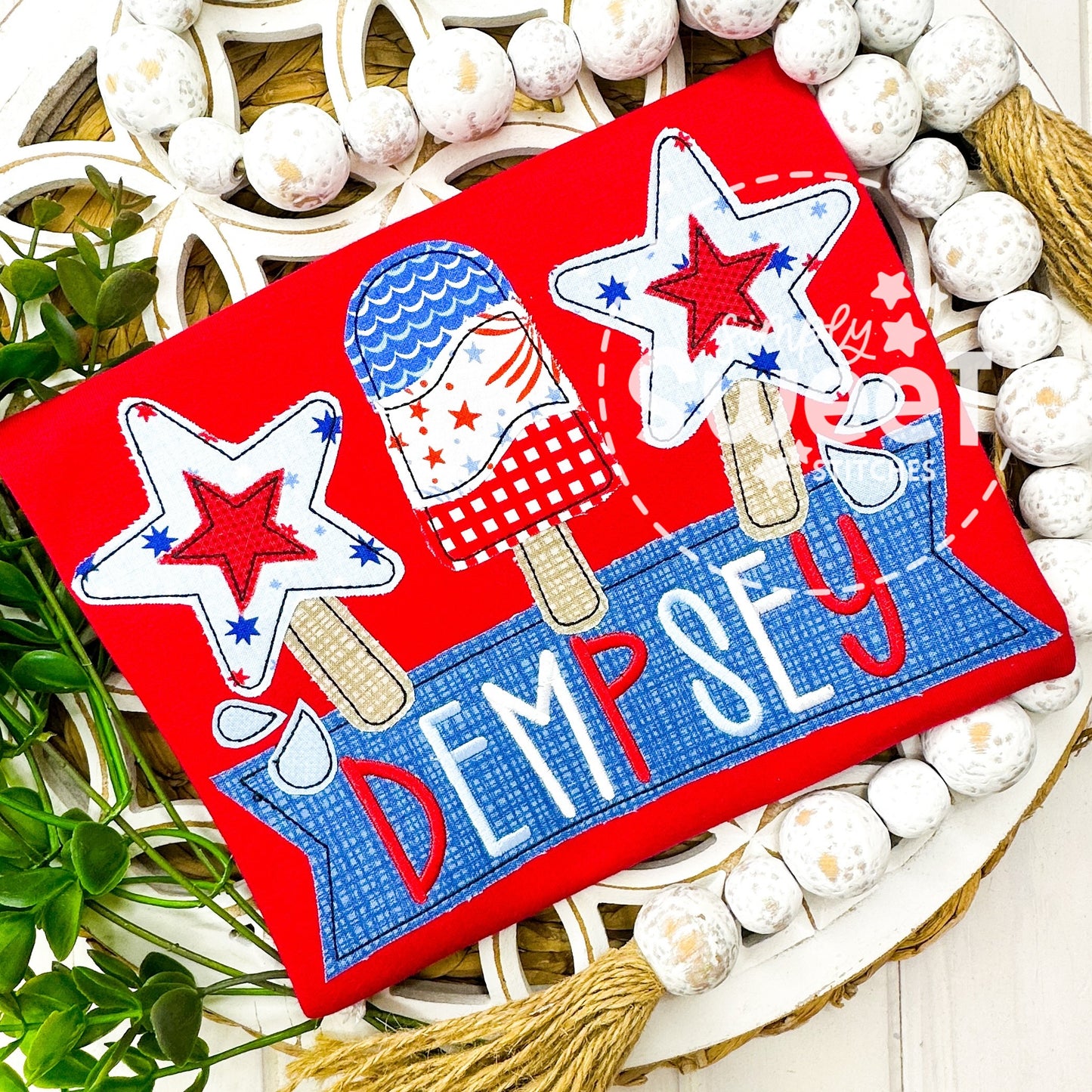 2952 | FIREWORKS POPSICLES TRIO | APPLIQUE CHILD SHIRT