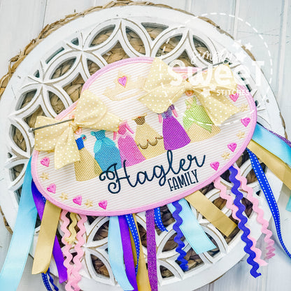 2935 - PRINCESS THEME - STROLLER TAG