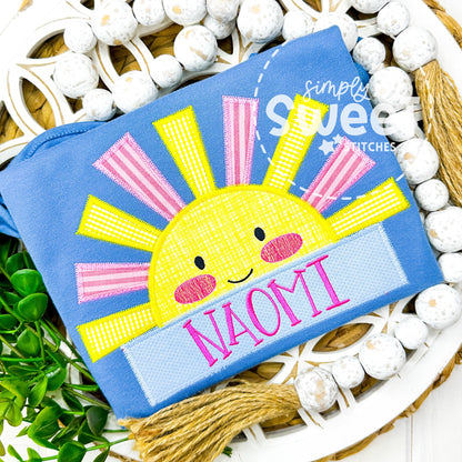 2875 - SUNSHINE | APPLIQUE CHILD SHIRT