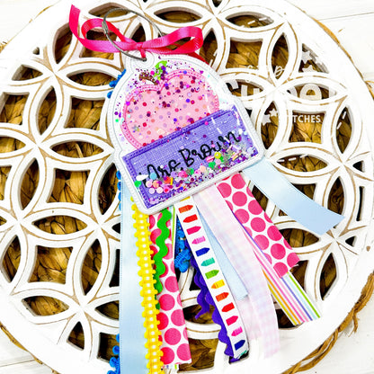 2909 - APPLE TEACHER - BAG TAG
