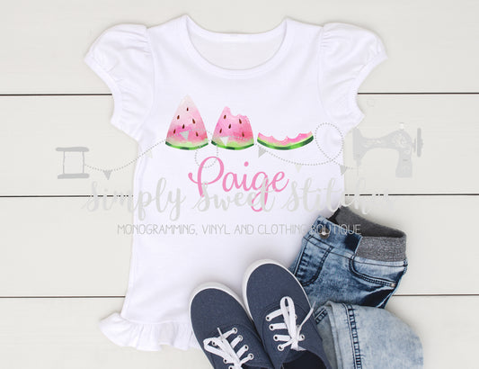 1394 - WATERMELON TRIO - HEAT PRESS CHILD SHIRT