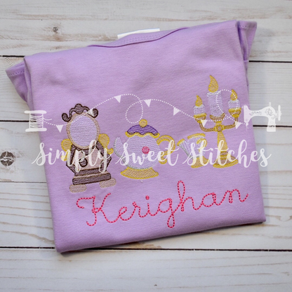 1707 - BEAUTY FRIENDS - SKETCH CHILD SHIRT