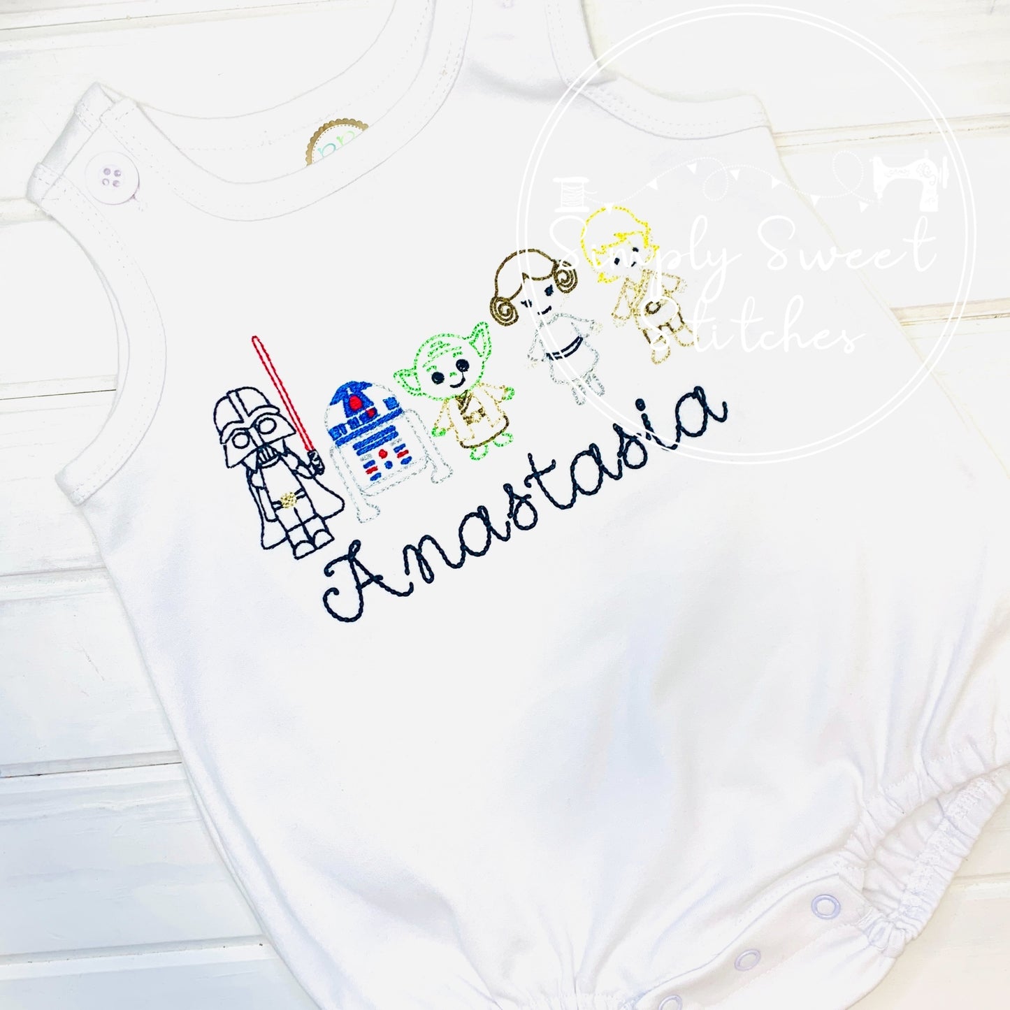 2091 - STAR WARS LINEUP - SKETCH CHILD SHIRT