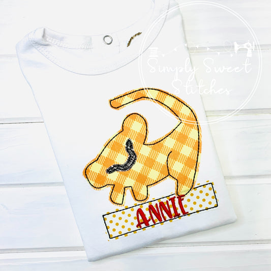 5232 - SIMBA LION KING APPLIQUE - CHILD SHIRT