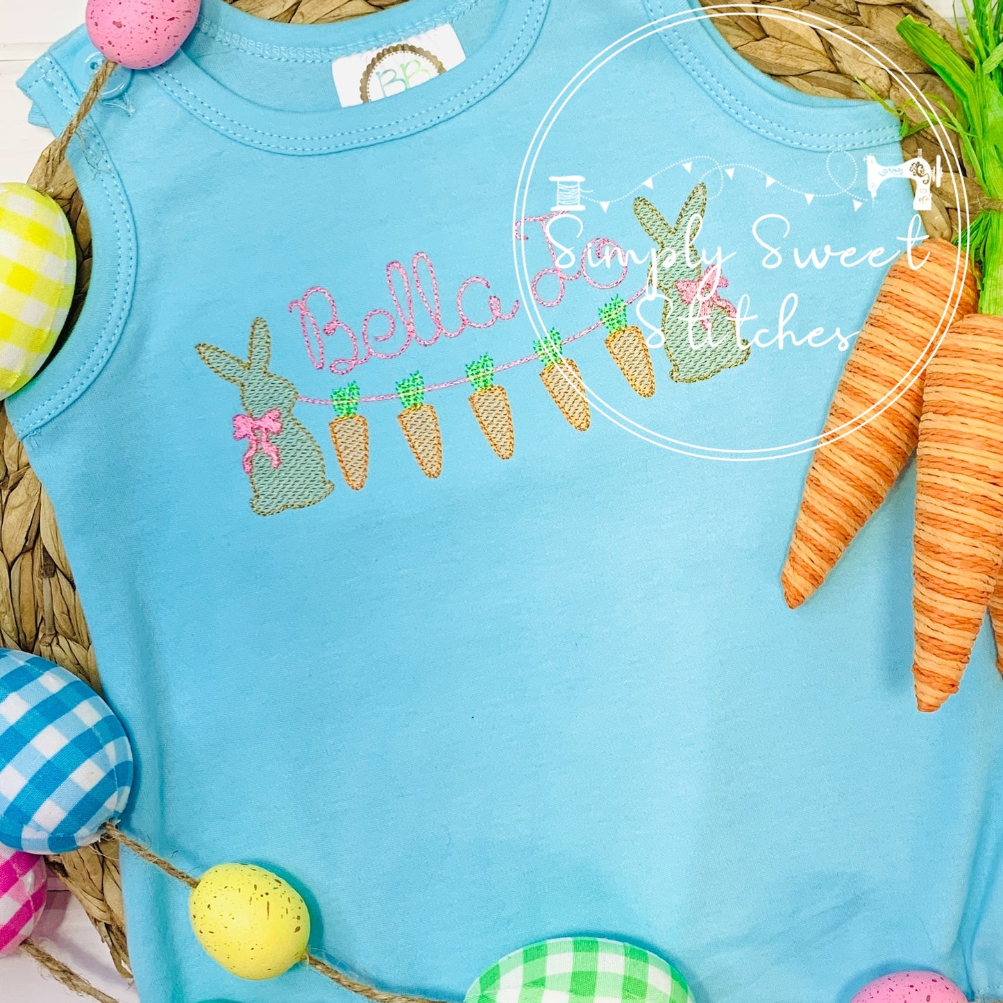 1544 - EASTER BUNTING GIRL - SKETCH CHILD SHIRT