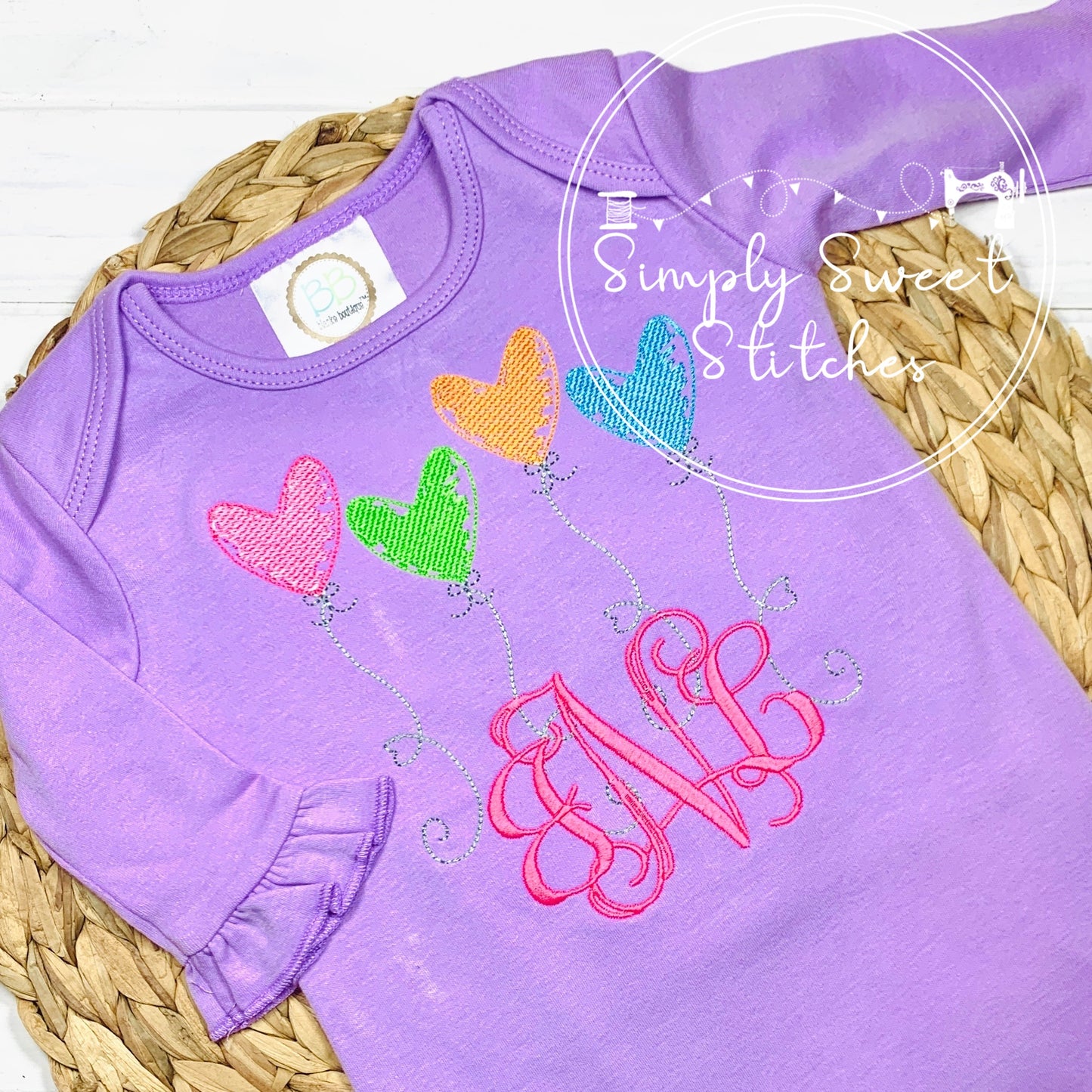 2331 - BALLOON - SKETCH BABY GOWN