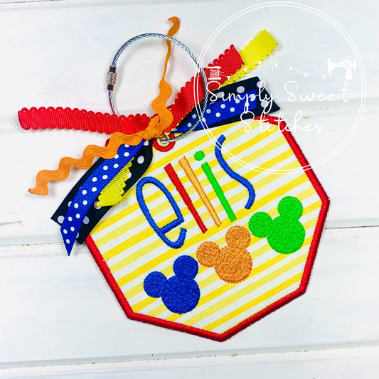 5259 - MR MOUSE TRIO - BAG TAG