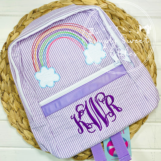 1831 - RAINBOW - APPLIQUE BACKPACK