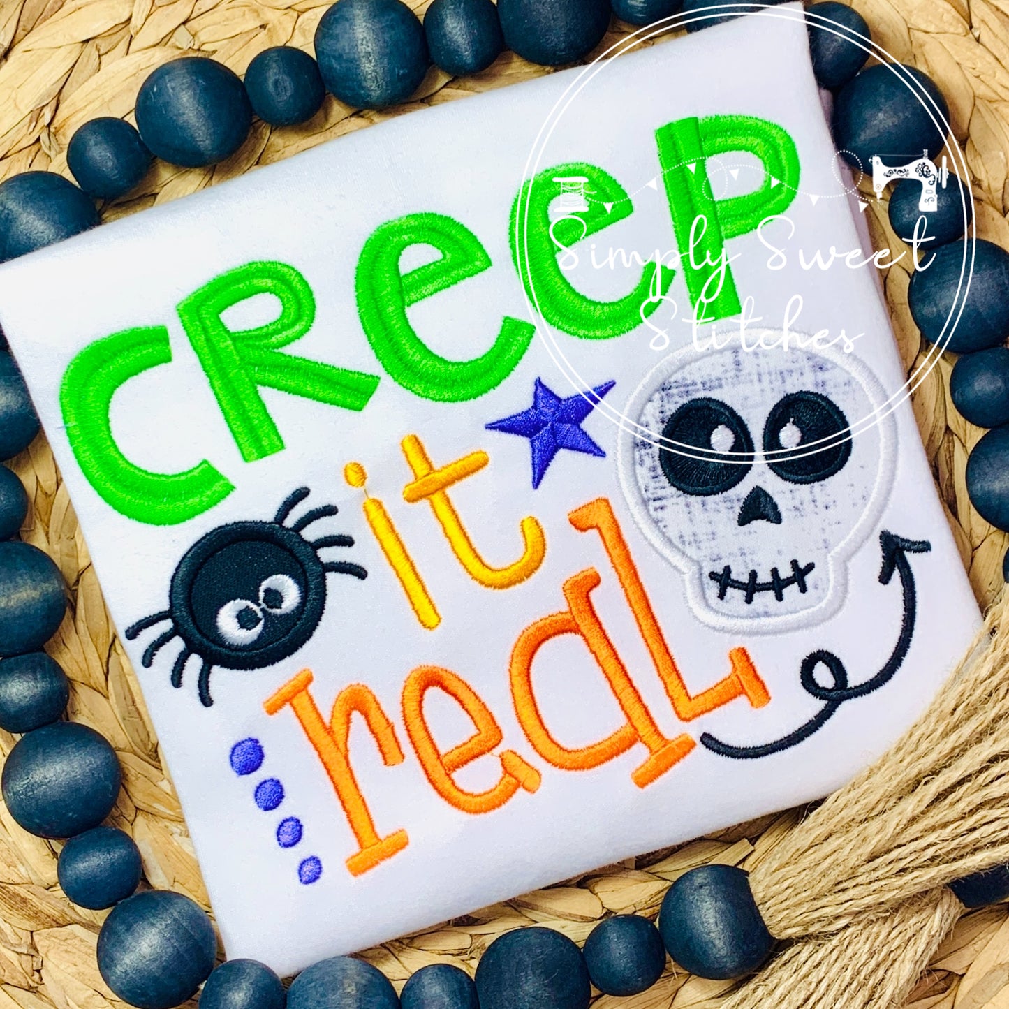 2371 - CREEP IT REAL - EMBROIDERY CHILD SHIRT