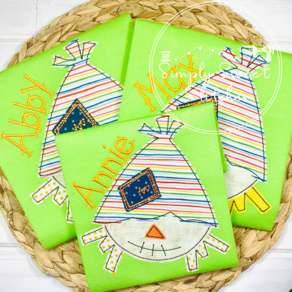 1819 - SCARECROW - APPLIQUE CHILD SHIRT