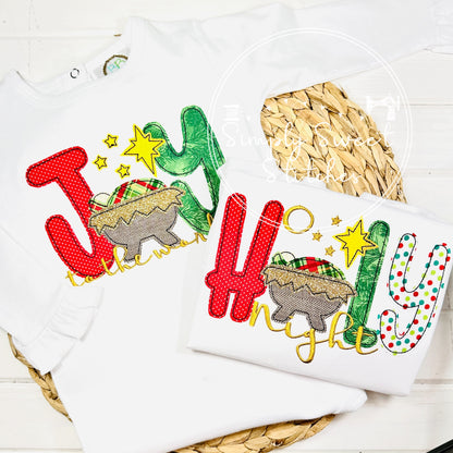 2420 - O HOLY NIGHT - APPLIQUE CHILD SHIRT