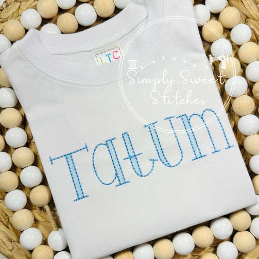 1714 - BOYS NAME - SKETCH  CHILD SHIRT