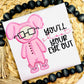 2744- YOU'LL SHOOT YOUR EYE OUT APPLIQUE - CHILD SHIRT