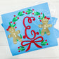 5100 - GINGERBREAD CIRCLE FRAME APPLIQUE - CHILD SHIRT