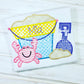 1084 - GIRL SAND PAIL WITH CRAB APPLIQUE - CHILD SHIRT