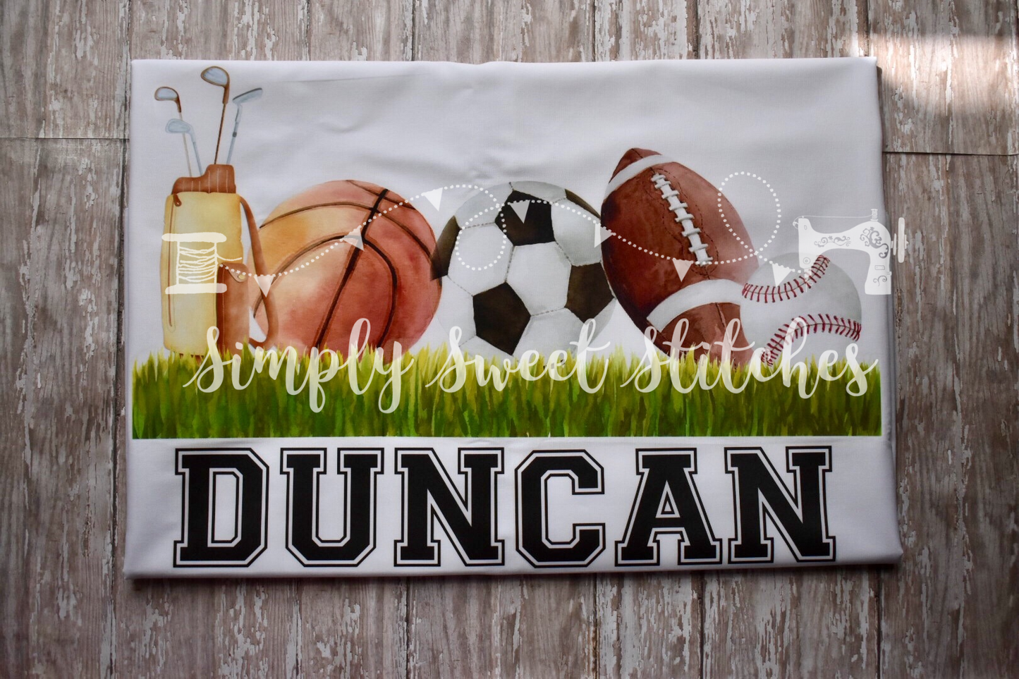 1369 - SPORTS LINEUP - PILLOWCASE