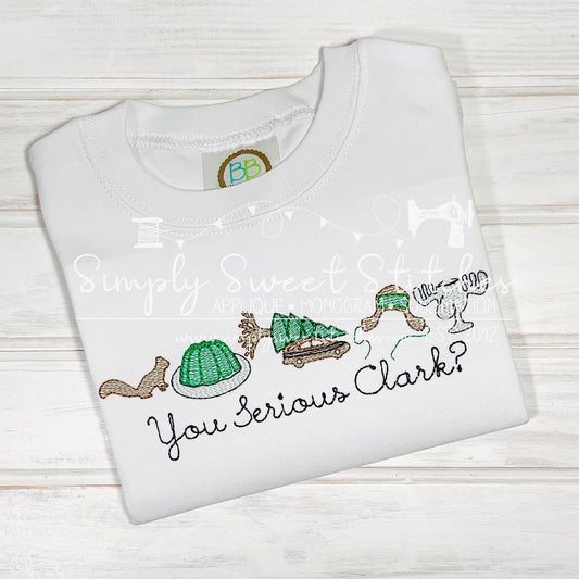 1917 - ARE YOU SERIOUS CLARK - SKETCH CHILD SHIRT
