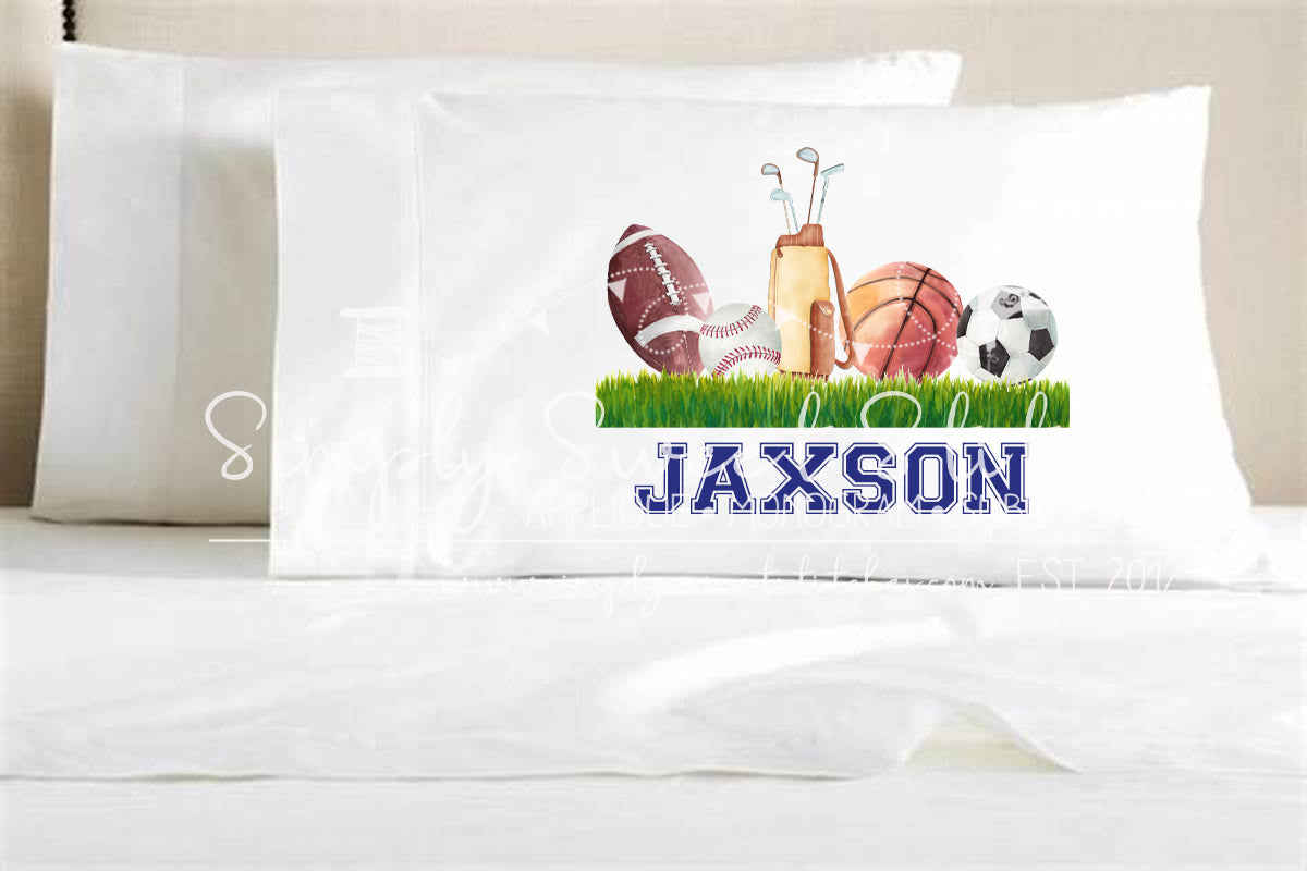 1369 - SPORTS LINEUP - PILLOWCASE