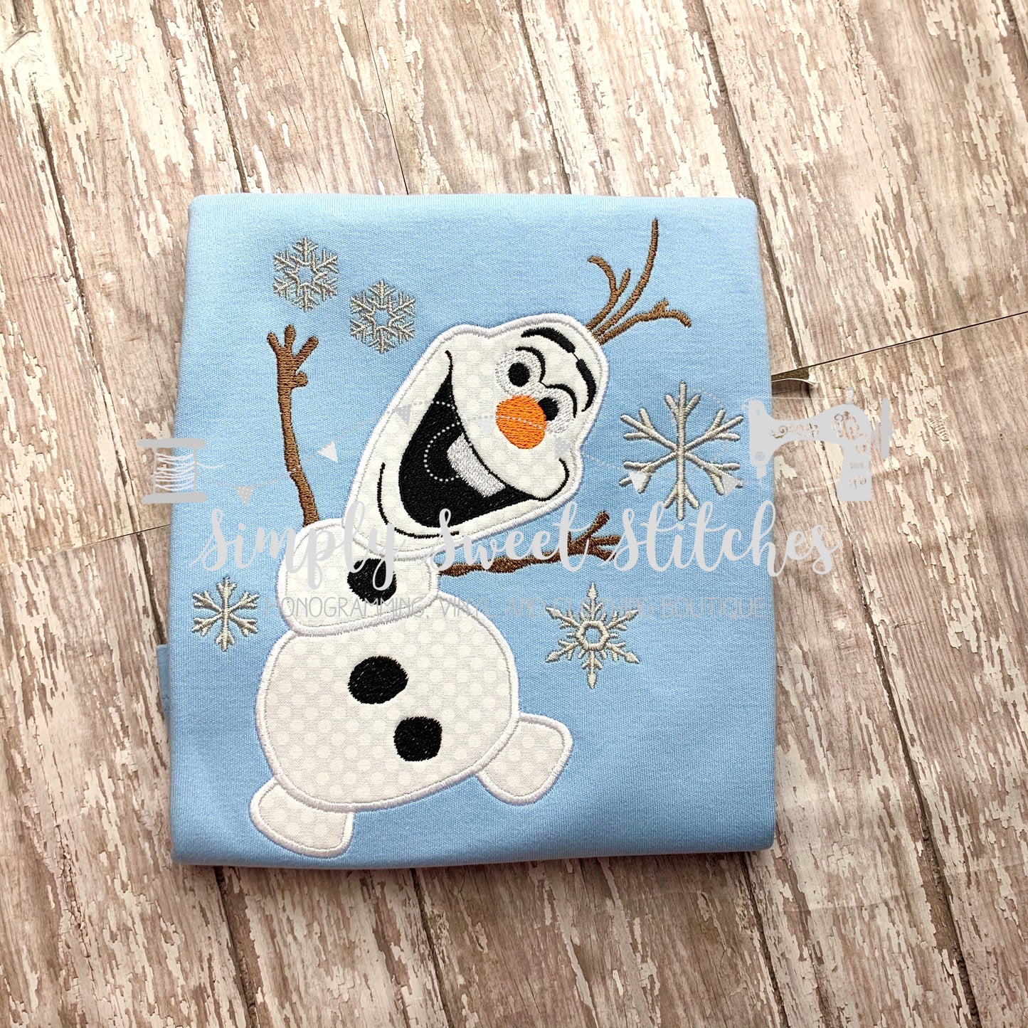 2549 - SNOWMAN FRIEND APPLIQUE - CHILD SHIRT
