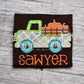 1426 - FALL PICKUP TRUCK WITH PUMPKIN PATCH APPLIQUE - CHILD SHIRT
