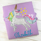 2479 - FANCY UNICORN APPLIQUE - CHILD SHIRT